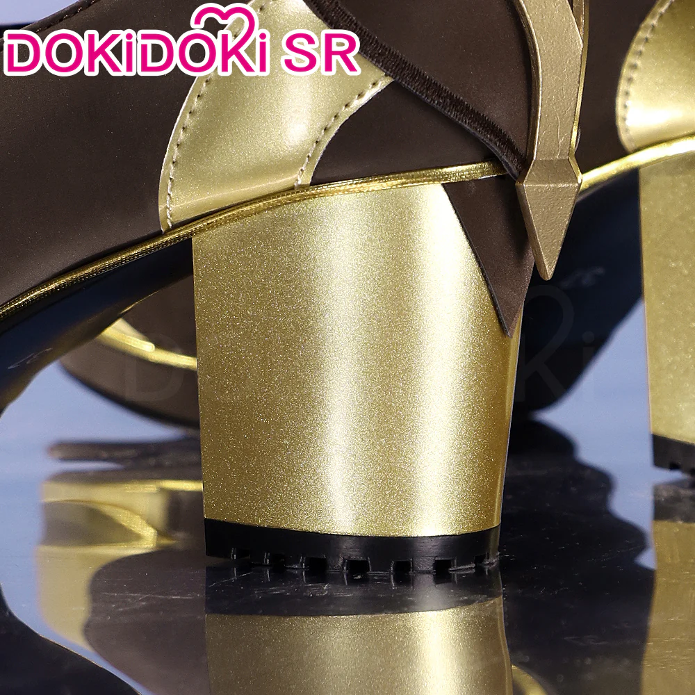 DokiDoki-SR Game Genshin Impact Cosplay Traveler Lumine Shoes As Heaven and Earth Are Made Anew - Image 4