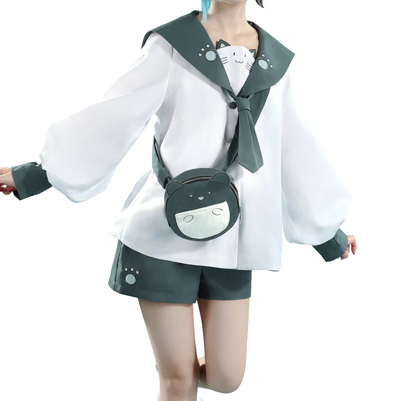 【Last Batch】DokiDoki-SR Game Genshin Impact Cosplay Xiao Costume Cute Cat Casual - Image 6
