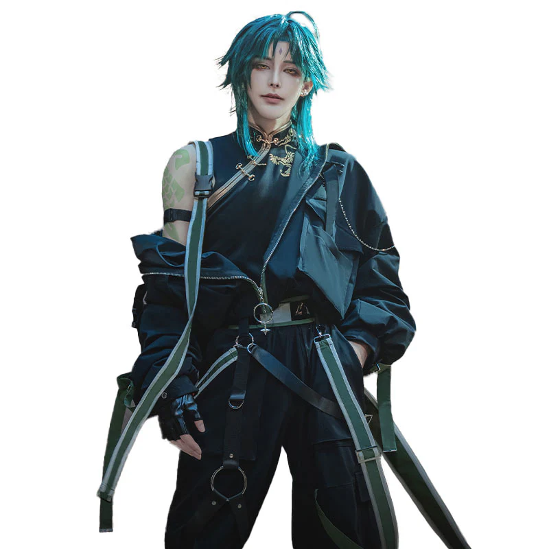【Ready For Ship】【Last Batch】DokiDoki-SR Game Genshin Impact Cosplay Xiao Costume Overalls Street Wear - Image 5