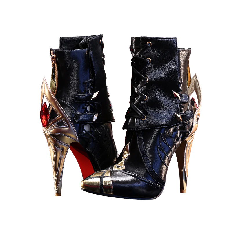 【 Ready For Ship】【Size S-2XL】DokiDoki-SR Game Genshin Impact Fontaine Fatui Harbinger Cosplay The Knave Arlecchino Costume / Shoes - Image 12