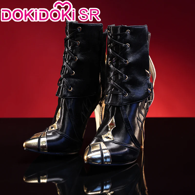 【 Ready For Ship】【Size S-2XL】DokiDoki-SR Game Genshin Impact Fontaine Fatui Harbinger Cosplay The Knave Arlecchino Costume / Shoes - Image 6