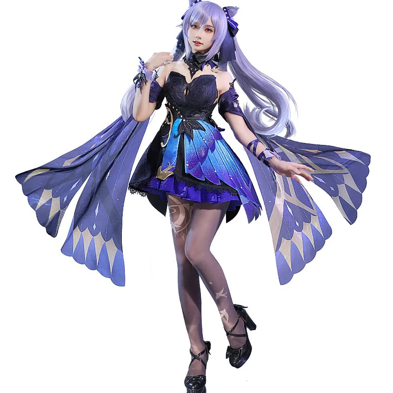 【Partially Ready For Ship】DokiDoki-SR Game Genshin Impact Keqing Cosplay Costume Opulent Splendor Ke Qing - Image 5