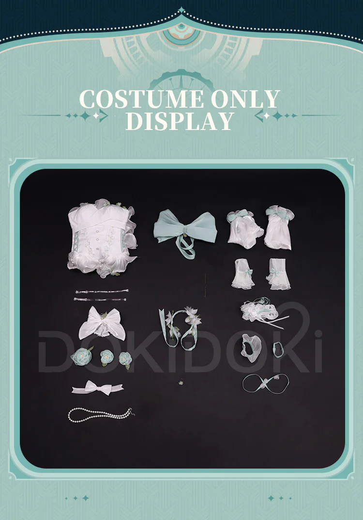 DokiDoki-SR Game Genshin Impact Lynette Costume Angel's Courtyard Doujin Dress - Image 8