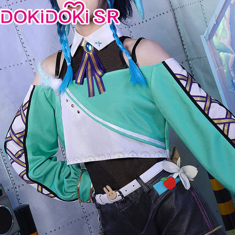 DokiDoki-SR Game Genshin Impact Venti Cosplay Doujin Costume Birthday Band Cosplay Casual - Image 2