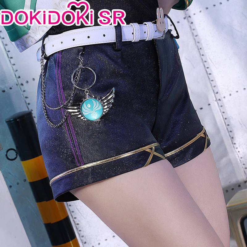 DokiDoki-SR Game Genshin Impact Venti Cosplay Doujin Costume Birthday Band Cosplay Casual - Image 4