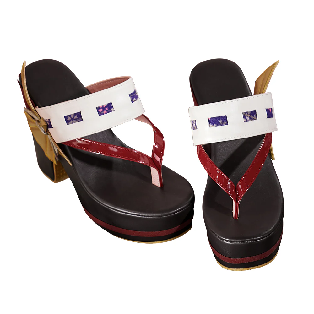 【Ready For Ship】DokiDoki-SR Game Genshin Impact Yae Miko Cosplay Costume / Shoes - Image 13