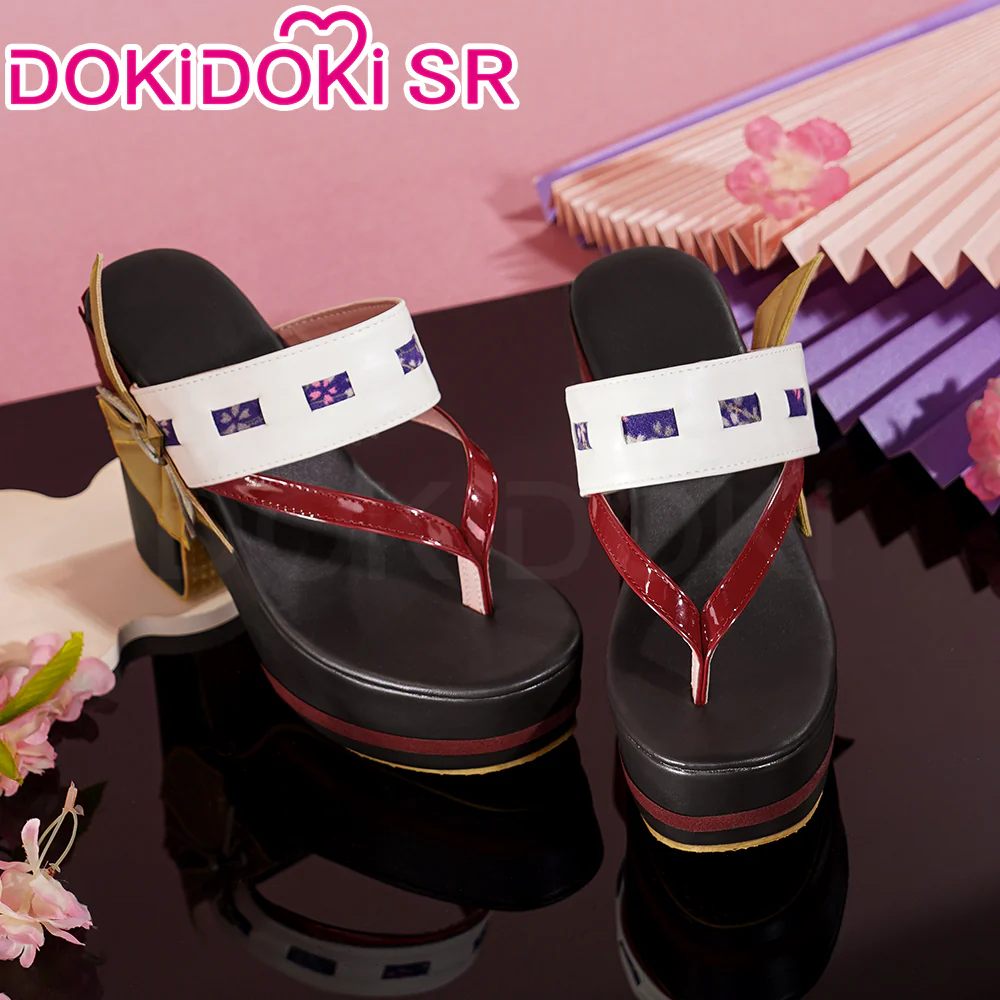 【Ready For Ship】DokiDoki-SR Game Genshin Impact Yae Miko Cosplay Costume / Shoes - Image 7