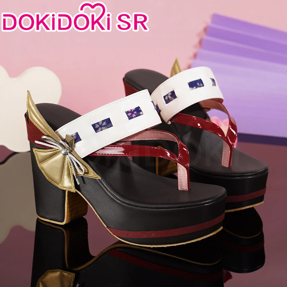 【Ready For Ship】DokiDoki-SR Game Genshin Impact Yae Miko Cosplay Costume / Shoes - Image 8