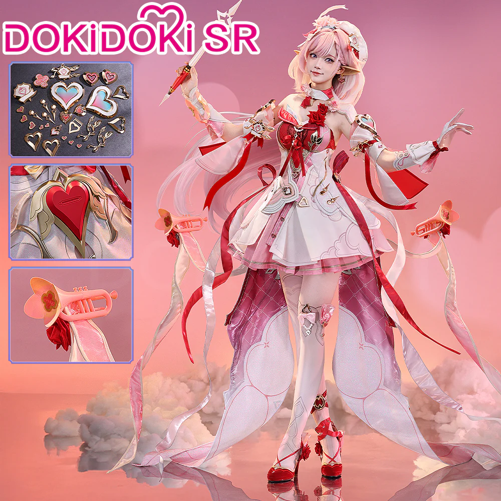DokiDoki-SR Game Honkai Impact 3rd Cosplay Elysia Costume Messenger of Love New Battle Suit