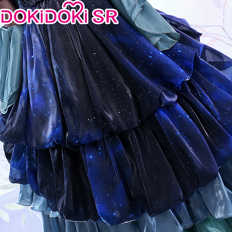 DokiDoki-SR Game Identity Ⅴ Cosplay Bloody Queen Cosplay Costume/Shoes/Wig Mary Night Tide Blue Dress idv - Image 3