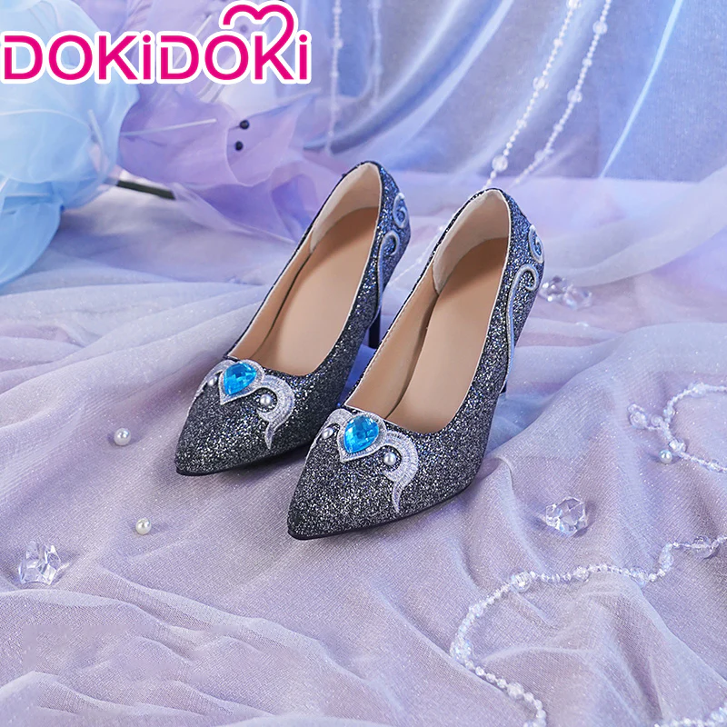 DokiDoki-SR Game Identity Ⅴ Cosplay Bloody Queen Cosplay Costume/Shoes/Wig Mary Night Tide Blue Dress idv - Image 5