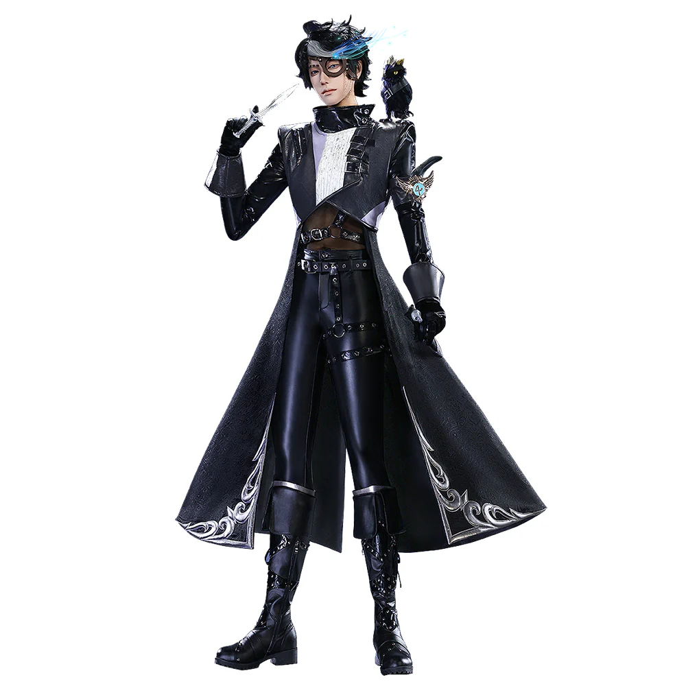 DokiDoki-SR Game Identity V Copslay Seer Eli Clark Costume Noir idv - Image 5