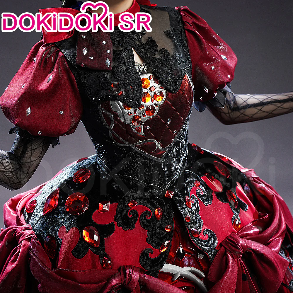 DokiDoki-SR Game Identity V Cosplay Little Girl Miss Pomegranate Plate Costume / Doll / Wig idv - Image 4