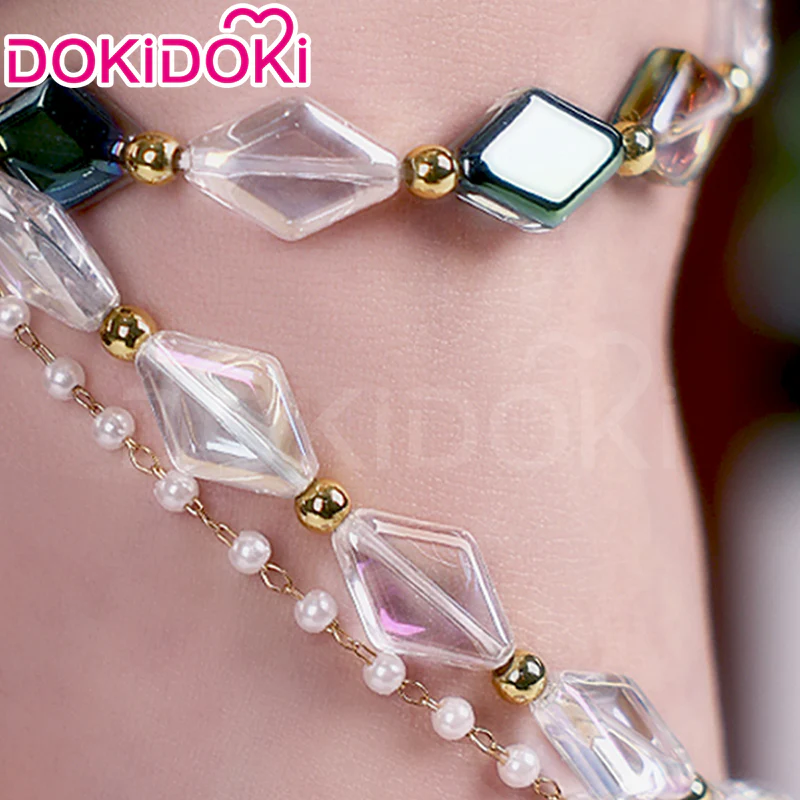 【Costume Ready For Ship】DokiDoki-SR Game NARAKA: BLADEPOINT Cosplay ZIPING YIN Costume / Wig / Shoes Champion Forged Ethereal Glow Yin Ziping - Image 10
