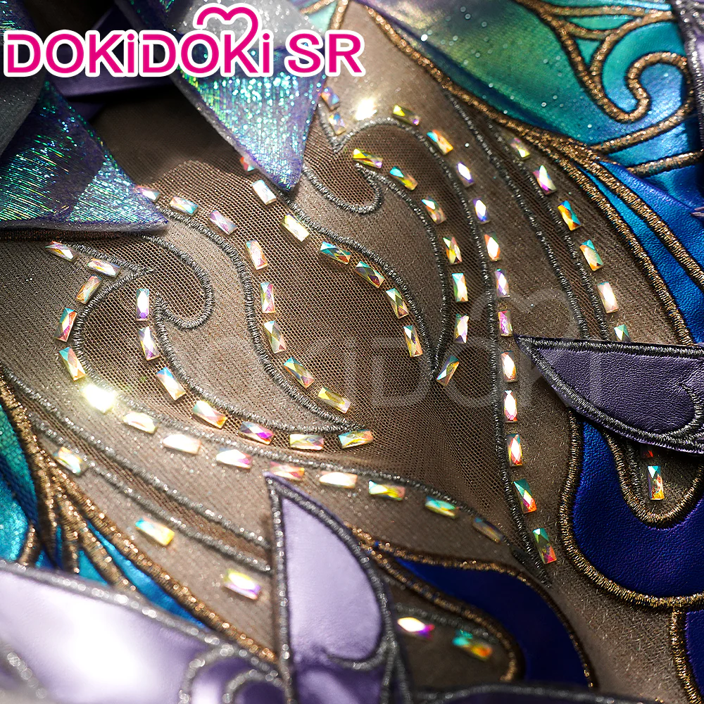 【Costume Ready For Ship】DokiDoki-SR Game NARAKA: BLADEPOINT Cosplay ZIPING YIN Costume / Wig / Shoes Champion Forged Ethereal Glow Yin Ziping - Image 3