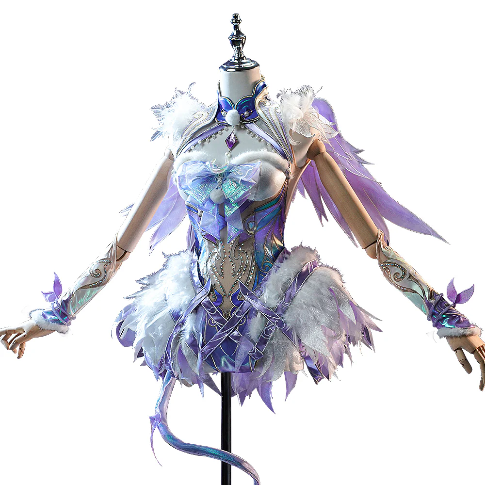 【Costume Ready For Ship】DokiDoki-SR Game NARAKA: BLADEPOINT Cosplay ZIPING YIN Costume / Wig / Shoes Champion Forged Ethereal Glow Yin Ziping - Image 5