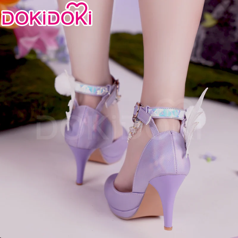 【Costume Ready For Ship】DokiDoki-SR Game NARAKA: BLADEPOINT Cosplay ZIPING YIN Costume / Wig / Shoes Champion Forged Ethereal Glow Yin Ziping - Image 9