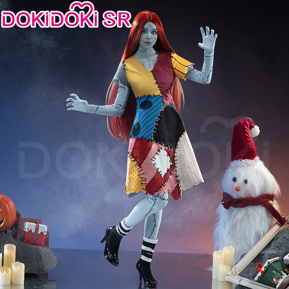 【Size S-3XL】DokiDoki-SR Movie Anime Cosplay Saally Costume Suit Helloween Dress / Bodysuit