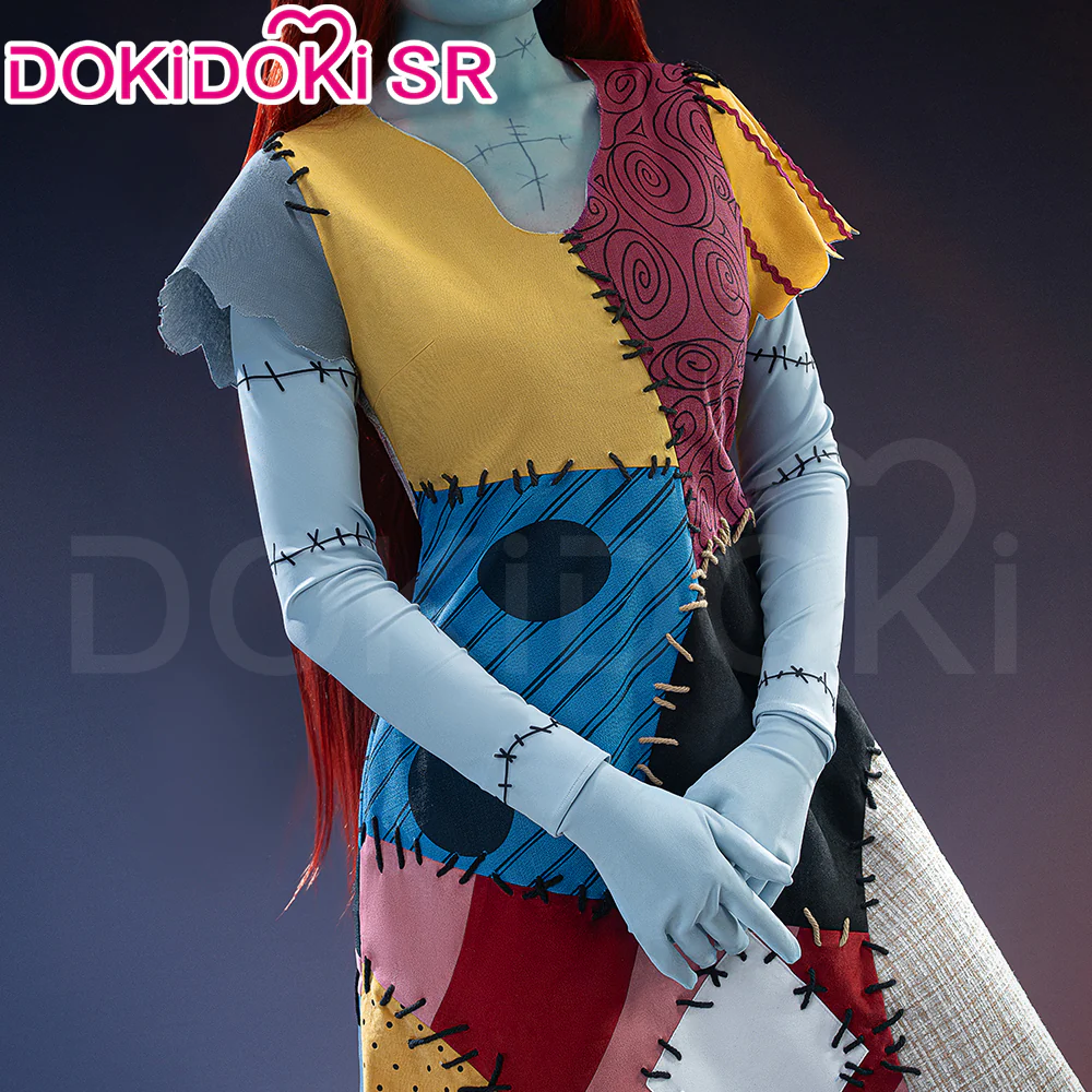 【Size S-3XL】DokiDoki-SR Movie Anime Cosplay Saally Costume Suit Helloween Dress / Bodysuit - Image 4