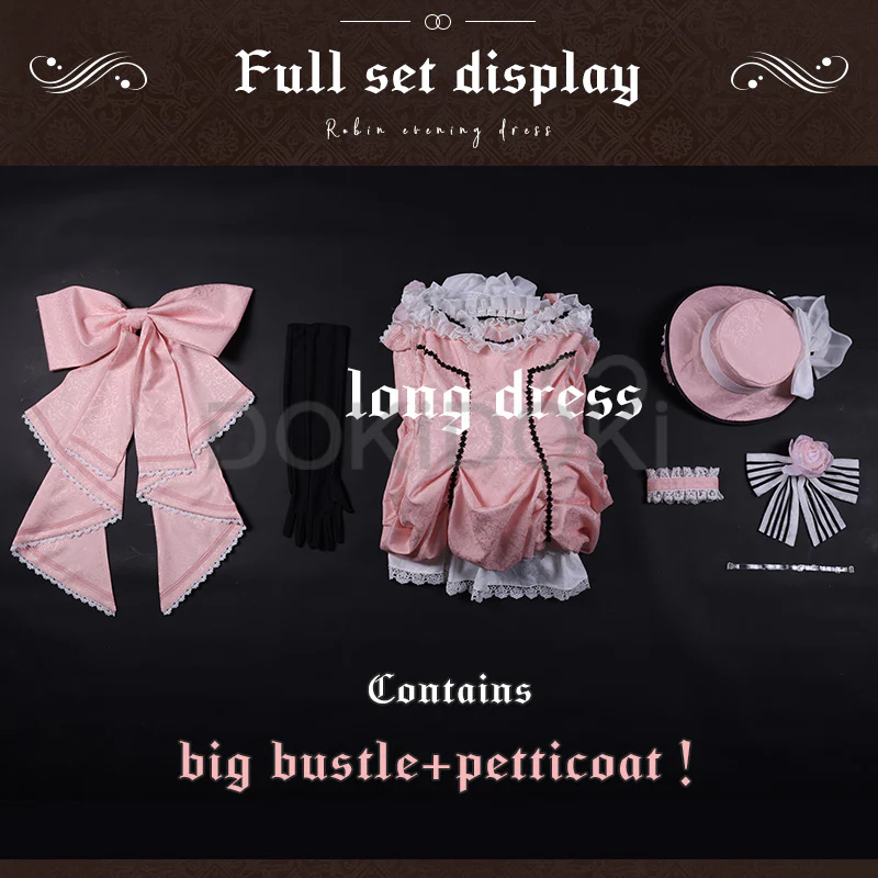 【Long Version Ready For Ship】【Short Ver. Last Batch】DokiDoki-SSR Anime Costume Lady Halloween Costume - Image 6
