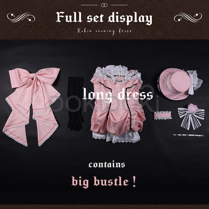 【Long Version Ready For Ship】【Short Ver. Last Batch】DokiDoki-SSR Anime Costume Lady Halloween Costume - Image 7