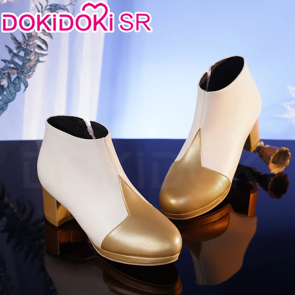 【Ready For Ship】【7 Diffrent Lights】DokiDoki-SSR Game Genshin Impact Traveler Lumine Cosplay Costume Ying /Shoes - Image 12