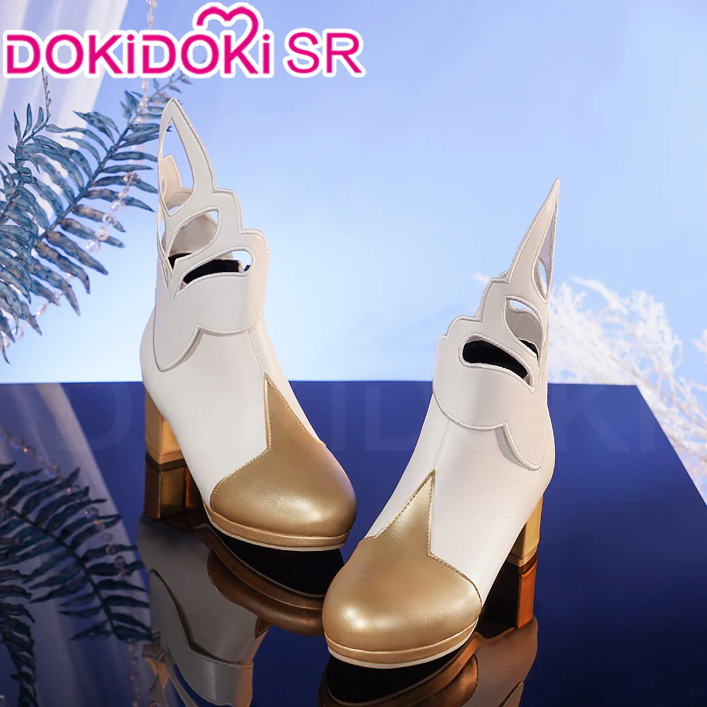 【Ready For Ship】【7 Diffrent Lights】DokiDoki-SSR Game Genshin Impact Traveler Lumine Cosplay Costume Ying /Shoes - Image 13