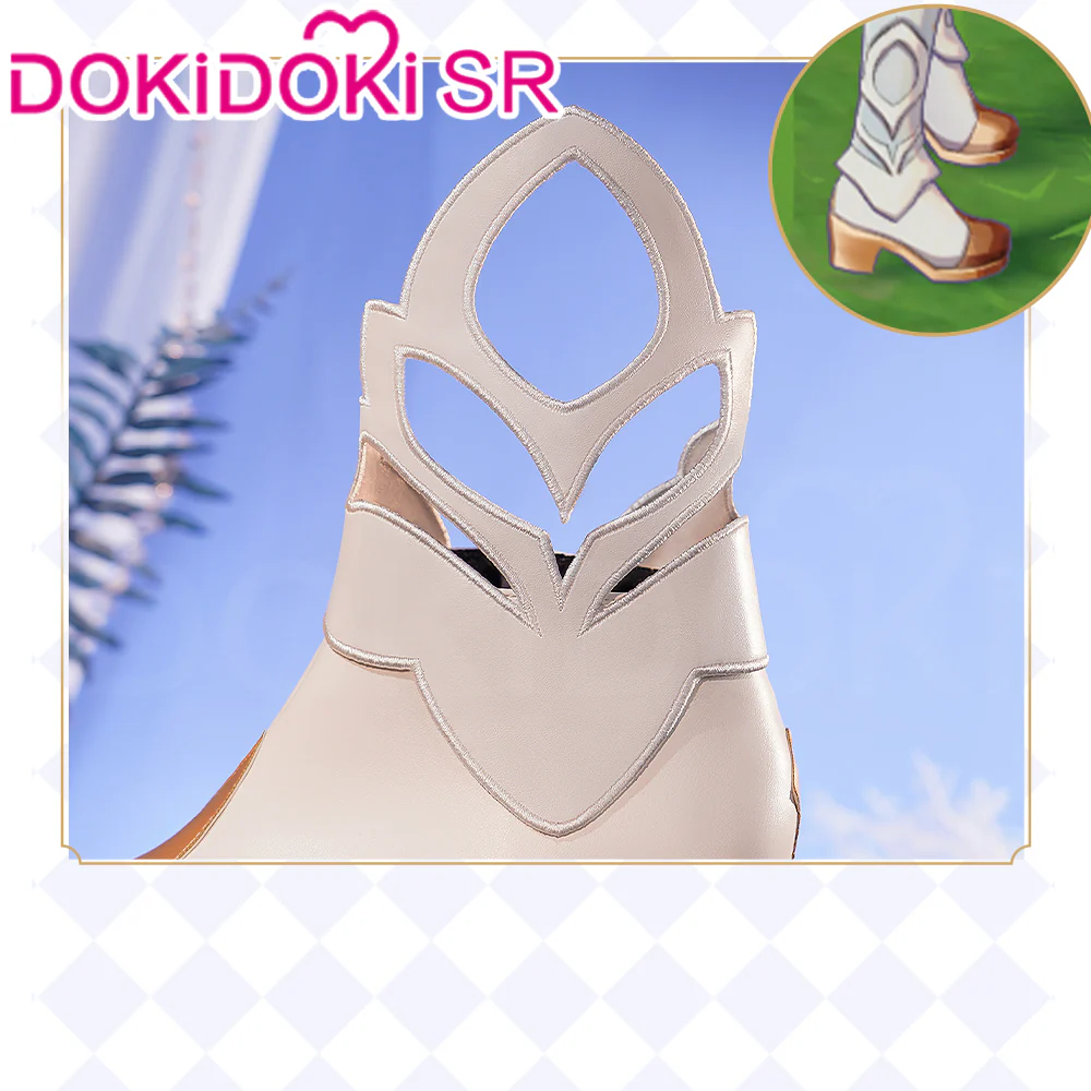 【Ready For Ship】【7 Diffrent Lights】DokiDoki-SSR Game Genshin Impact Traveler Lumine Cosplay Costume Ying /Shoes - Image 15