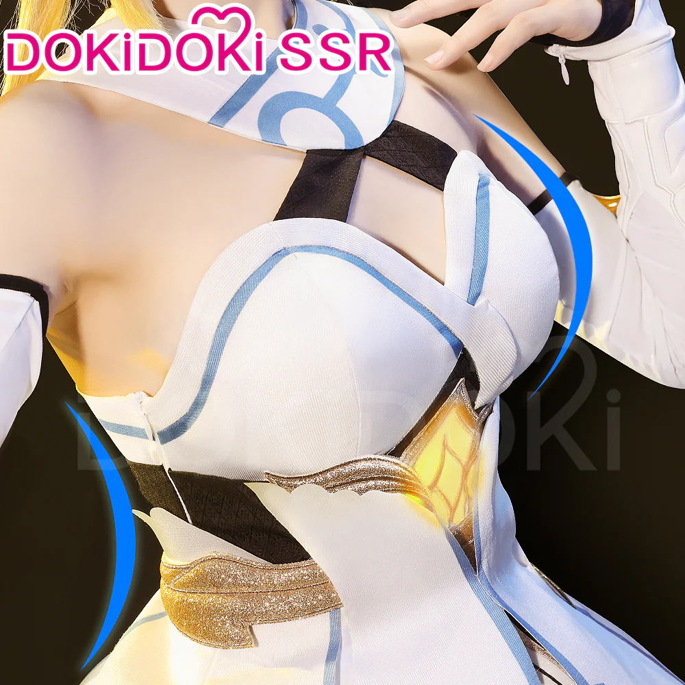 【Ready For Ship】【7 Diffrent Lights】DokiDoki-SSR Game Genshin Impact Traveler Lumine Cosplay Costume Ying /Shoes - Image 4