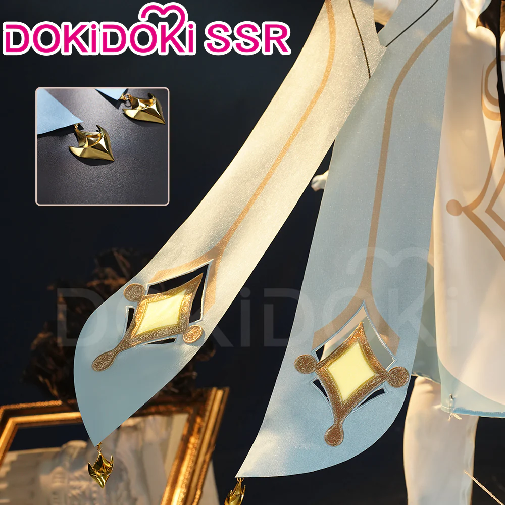 【Ready For Ship】【7 Diffrent Lights】DokiDoki-SSR Game Genshin Impact Traveler Lumine Cosplay Costume Ying /Shoes - Image 5