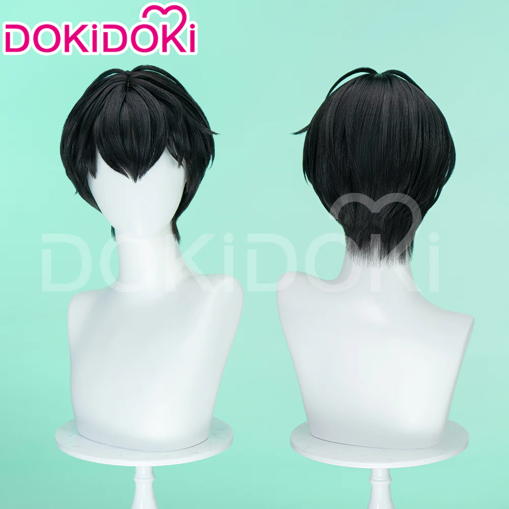 【Ready For Ship】DokiDoki Virtual Idol PLAVE Cosplay Hamin Wig Short Straight Black Hair Yu Hamin