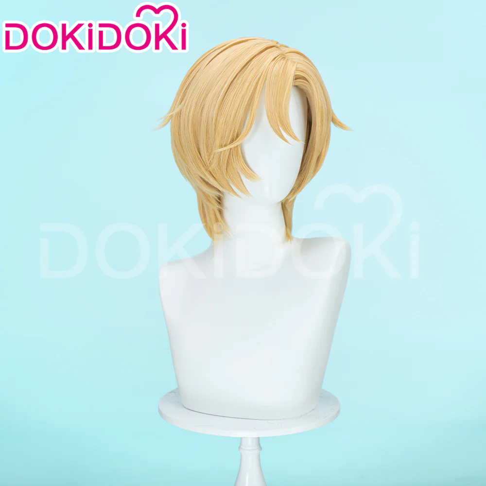 【Ready For Ship】DokiDoki Virtual Idol PLAVE Cosplay Noah Wig Short Straight Yellow Hair Han Noah - Image 2