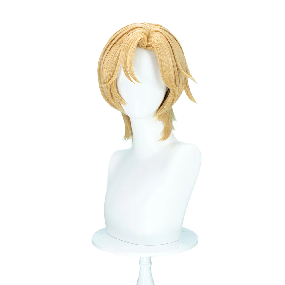【Ready For Ship】DokiDoki Virtual Idol PLAVE Cosplay Noah Wig Short Straight Yellow Hair Han Noah - Image 5