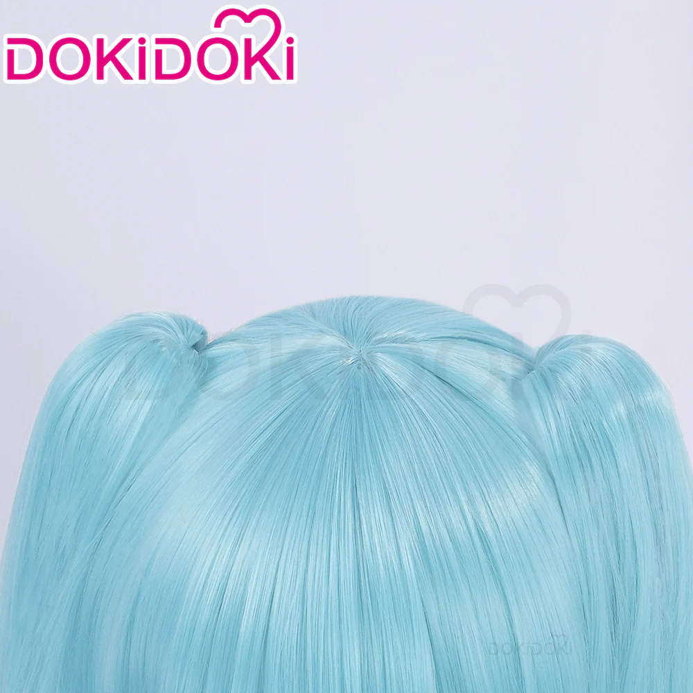 【Ready For Ship】DokiDoki Cosplay Wig 16th Anniversary Long Curly Blue Hair - Image 4