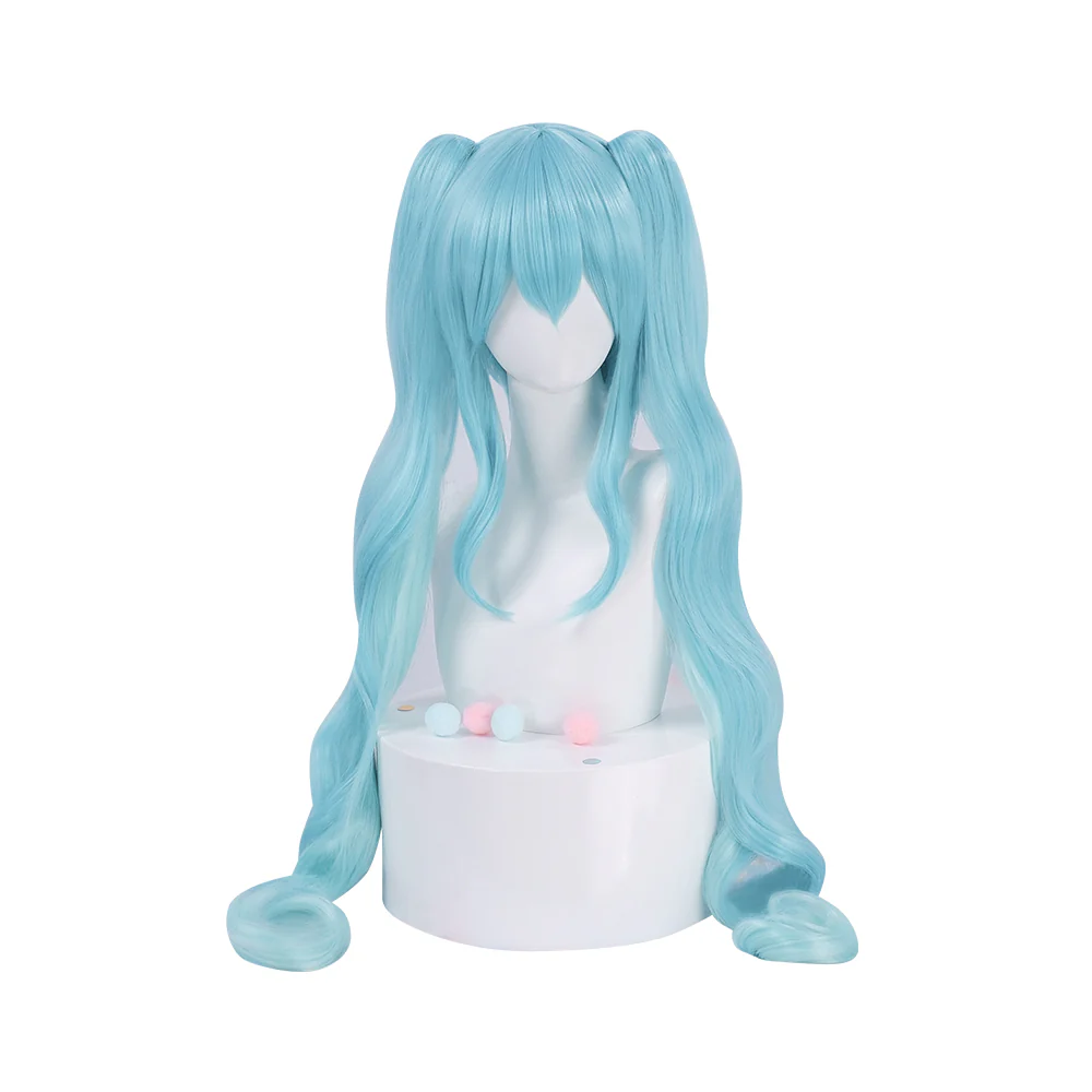 【Ready For Ship】DokiDoki Cosplay Wig 16th Anniversary Long Curly Blue Hair - Image 5