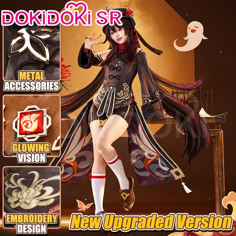 【Ready For Ship】【Size S-2XL】DokiDoki-SR Game Genshin Impact Hutao Cosplay Costume Hu Tao Costume Halloween