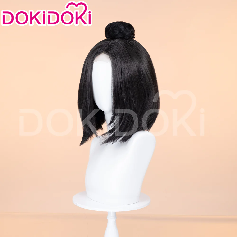 【Front Lace】DokiDoki Game Black Myth Wukong Cosplay Ping Ping Wig Short Straight Black Wig Pingping - Image 3