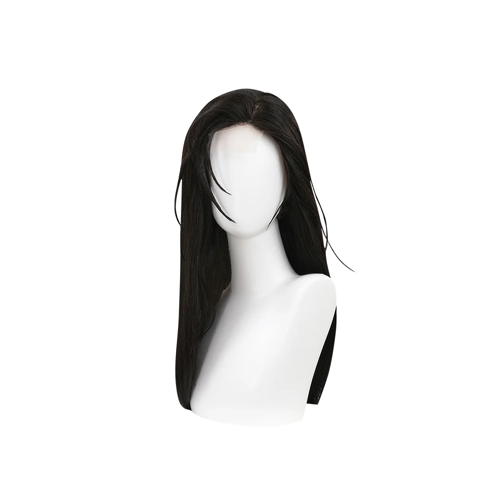 【Ready For Ship】【Front Lace】DokiDoki Manga Low Tide In Twilight Cosplay Yeo Wonyoung Wig Long Black Hair - Image 5
