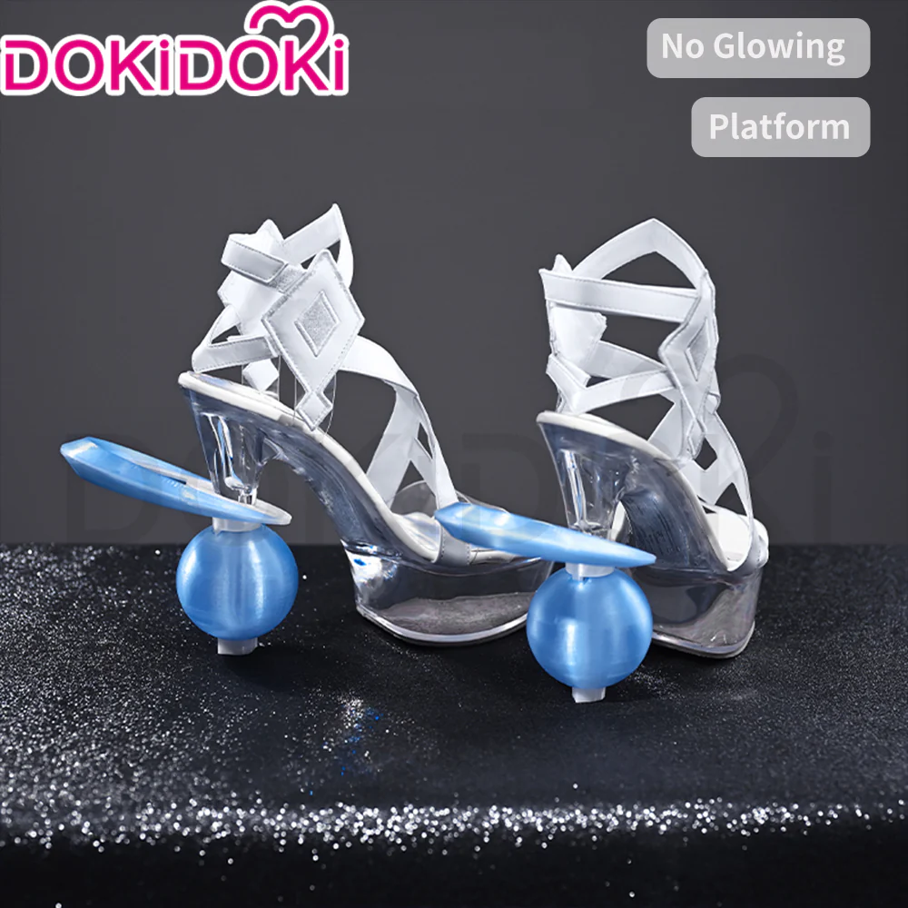 【Partially Ready For Ship】【Glowing】【Platform Sole】DokiDoki Game Genshin Impact Cosplay Columbina Shoes Moon Maiden Song of the Welkin Moon 11.5 CM - Image 10