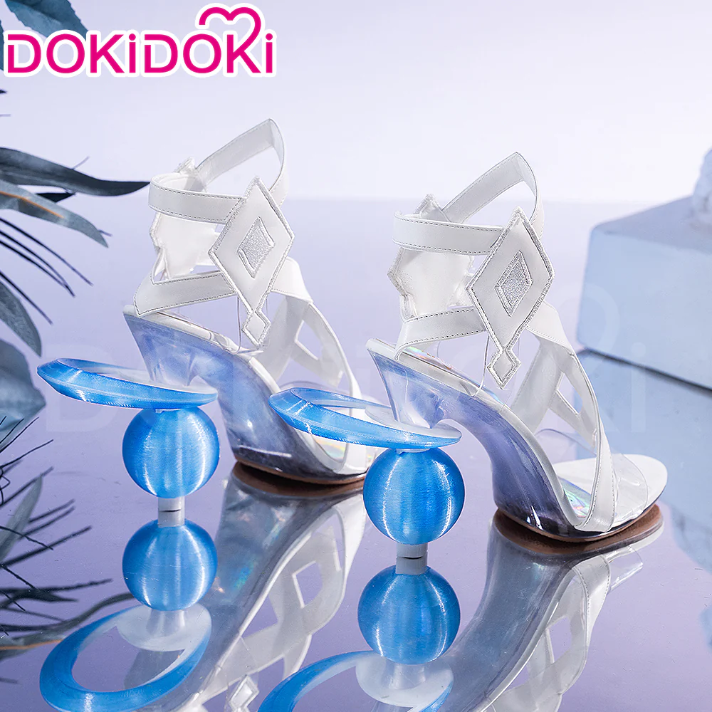 【Partially Ready For Ship】【Glowing】【Platform Sole】DokiDoki Game Genshin Impact Cosplay Columbina Shoes Moon Maiden Song of the Welkin Moon 11.5 CM - Image 4