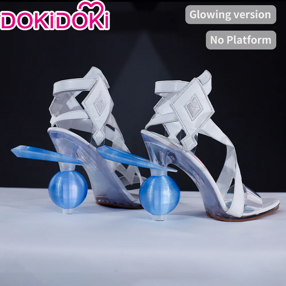 【Partially Ready For Ship】【Glowing】【Platform Sole】DokiDoki Game Genshin Impact Cosplay Columbina Shoes Moon Maiden Song of the Welkin Moon 11.5 CM - Image 5