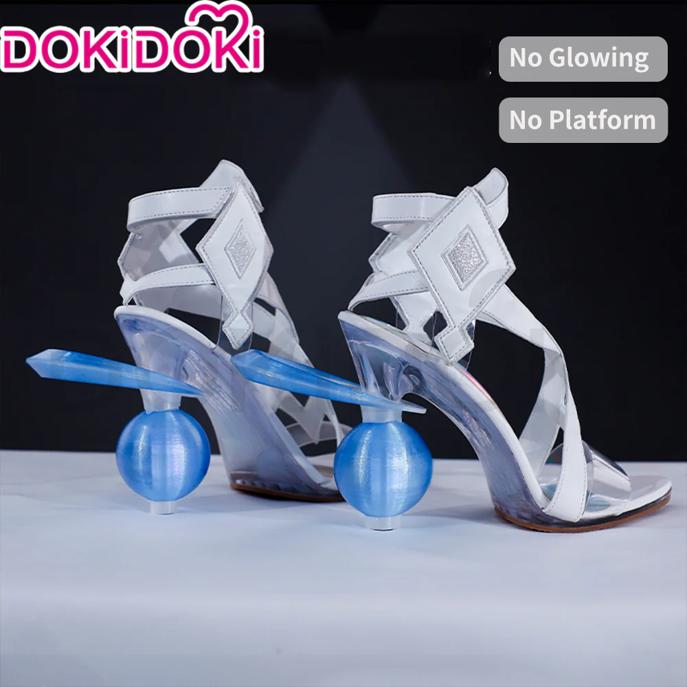 【Partially Ready For Ship】【Glowing】【Platform Sole】DokiDoki Game Genshin Impact Cosplay Columbina Shoes Moon Maiden Song of the Welkin Moon 11.5 CM - Image 6