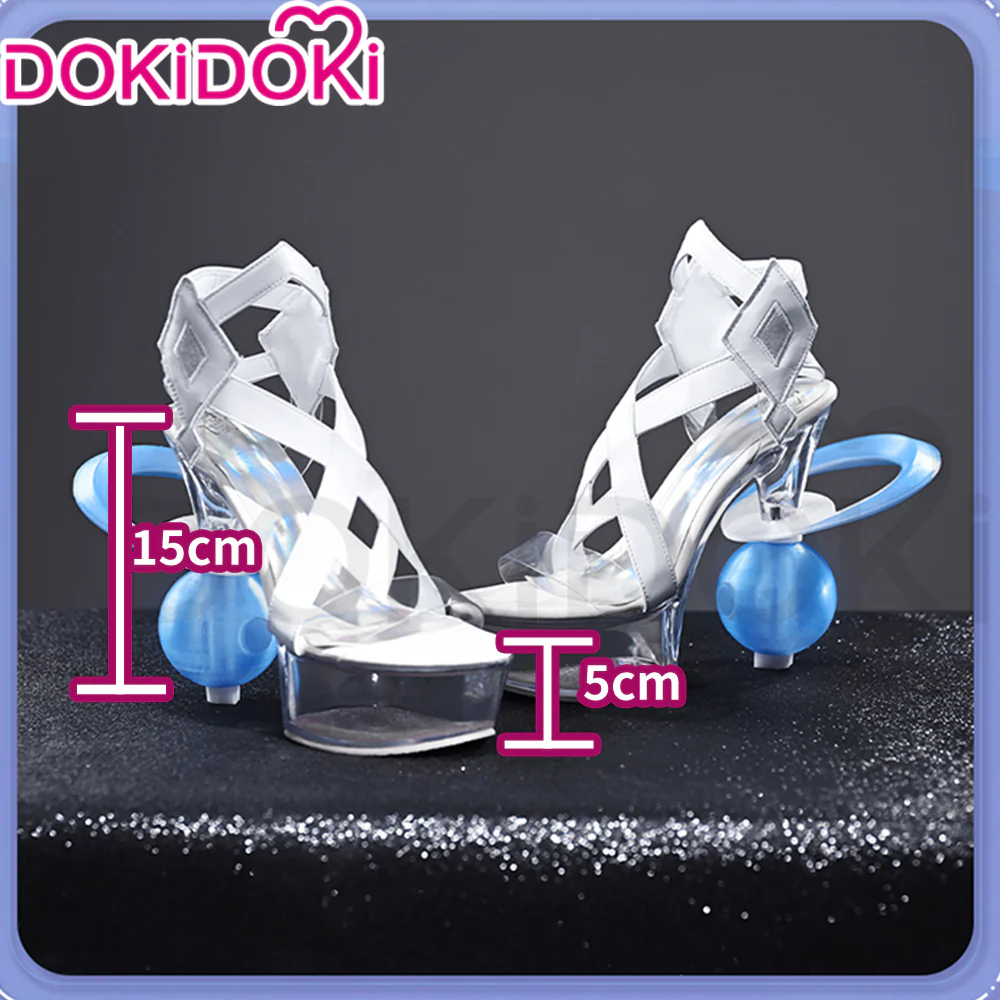 【Partially Ready For Ship】【Glowing】【Platform Sole】DokiDoki Game Genshin Impact Cosplay Columbina Shoes Moon Maiden Song of the Welkin Moon 11.5 CM - Image 8