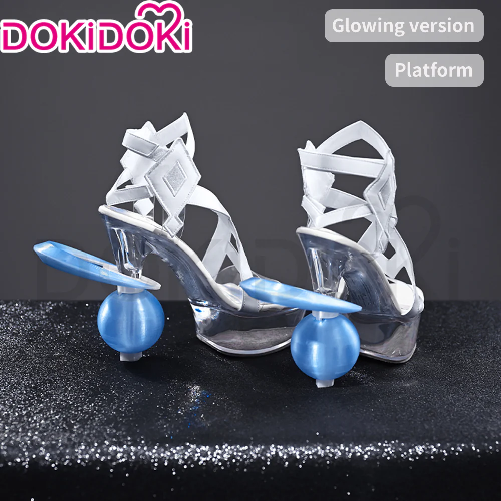 【Partially Ready For Ship】【Glowing】【Platform Sole】DokiDoki Game Genshin Impact Cosplay Columbina Shoes Moon Maiden Song of the Welkin Moon 11.5 CM - Image 9