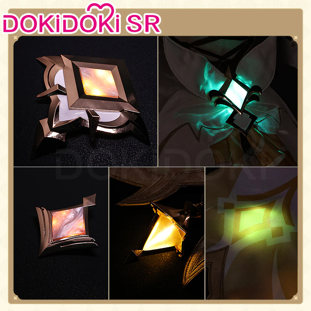 【Glowing】【Size S-2XL】DokiDoki-SR Genshin Impact Cosplay Traveler Lumine Costume Ying As Heaven and Earth Are Made Anew - Image 3