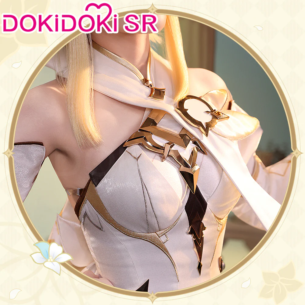 【Glowing】【Size S-2XL】DokiDoki-SR Genshin Impact Cosplay Traveler Lumine Costume Ying As Heaven and Earth Are Made Anew - Image 5