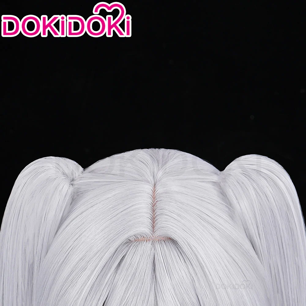 【US/EU LOCAL SHIPPING】DokiDoki Anime Manga Cosplay Friieren Wig Long Straight Grey Hair - Image 4