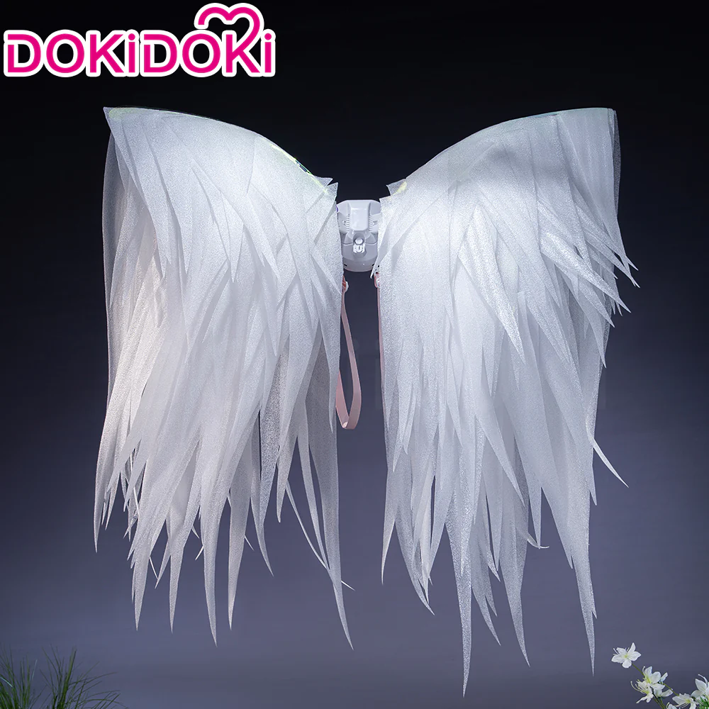 【In Stock】【150CM】DokiDoki Anime Game Cosplay Prop Electric White Wing - Image 2