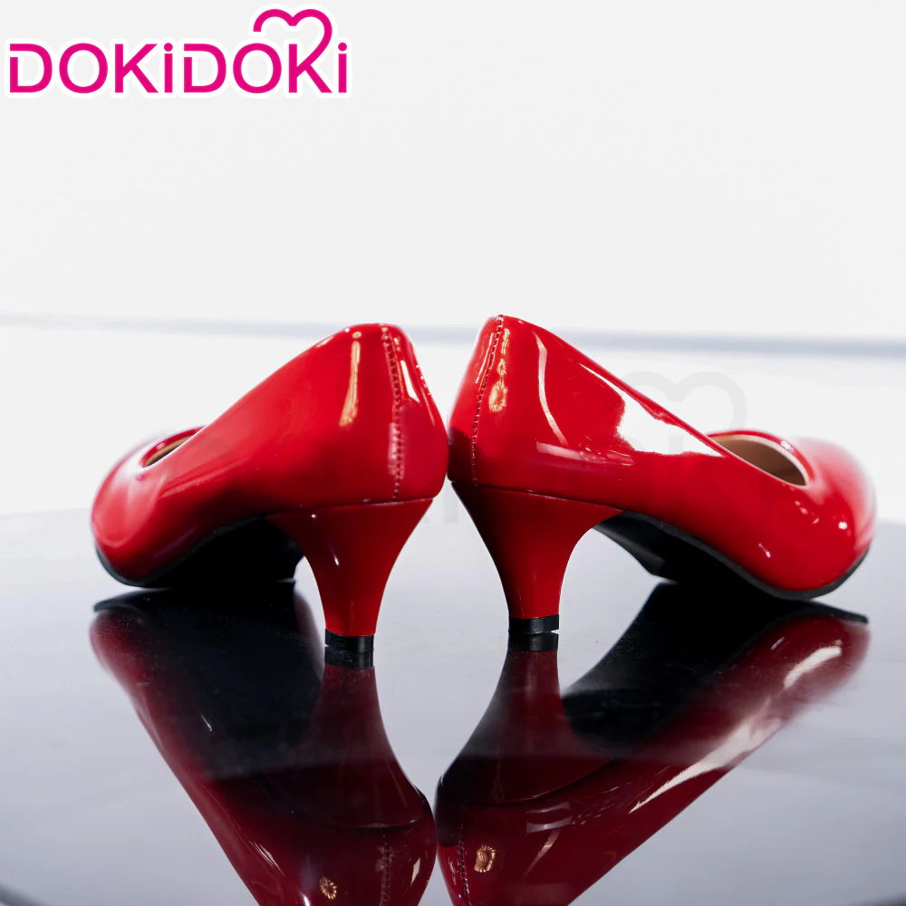 【In Stock】【5.5CM】DokiDoki Height Increasing Shoes Female Cosplay Shoes High-Heeled Red Shoes - Image 2