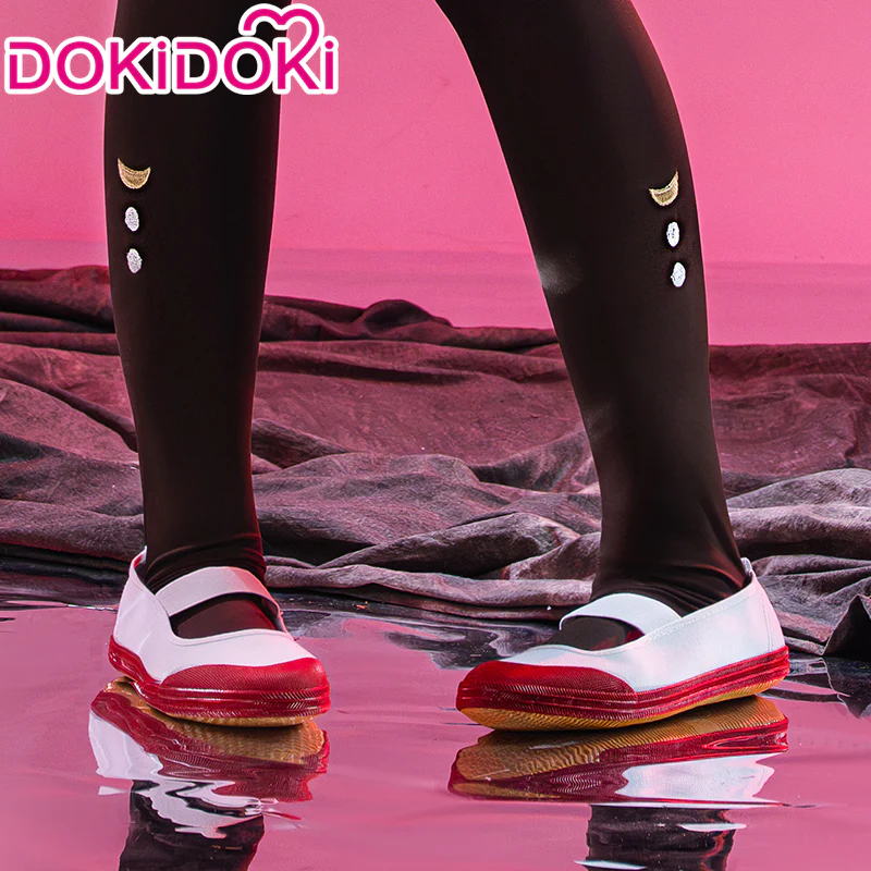 【In Stock】DokiDoki Anime Cosplay Costume Women White Red Shoes Gymnastics Shoes